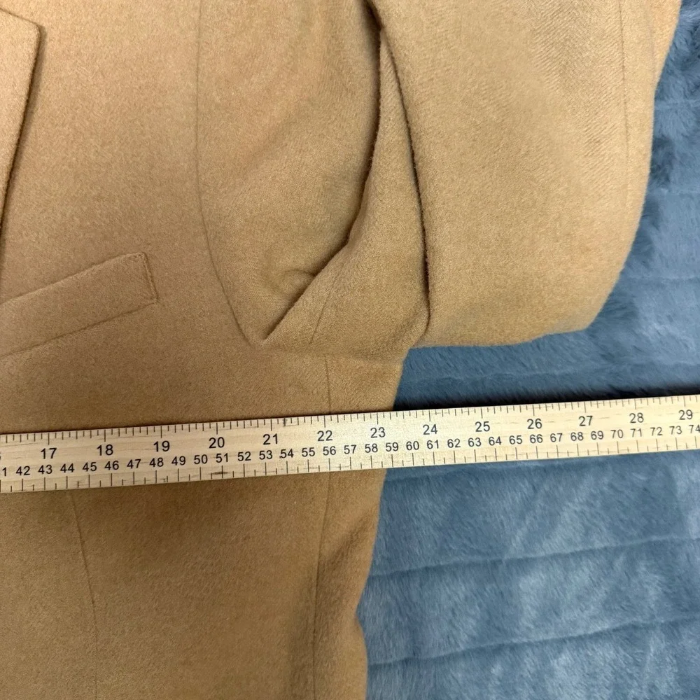 Stafford Options Mens 44R Camel Hair Blazer Tan Two Button Sport Coat USA Made